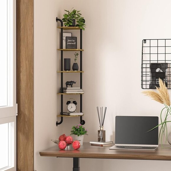 NEW 5-Tier Corner Shelf Wall Mount , Wall Decor for Home Living Room Bedroom,. - Picture 7 of 8